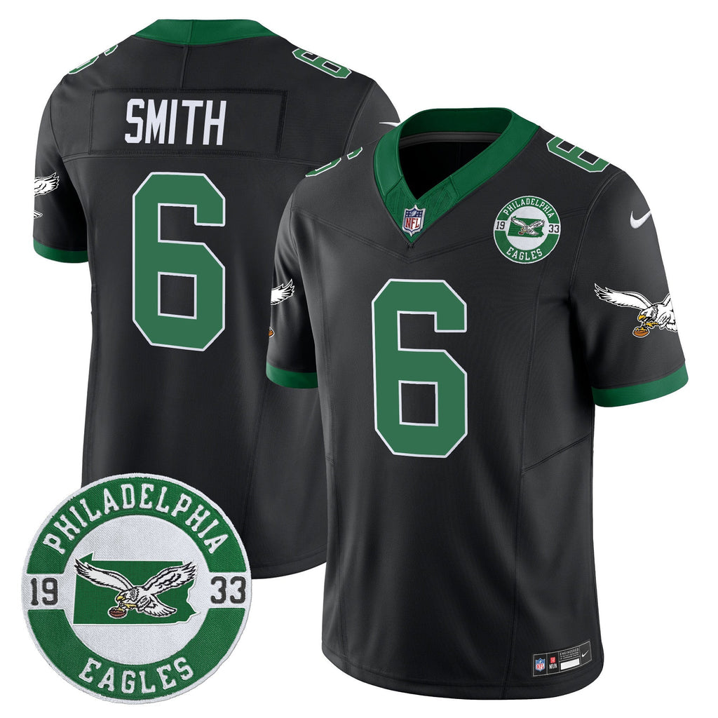 Men's Philadelphia Eagles 2024 Throwback Vapor Limited Jersey - Est. 1933 Patch - All Stitched