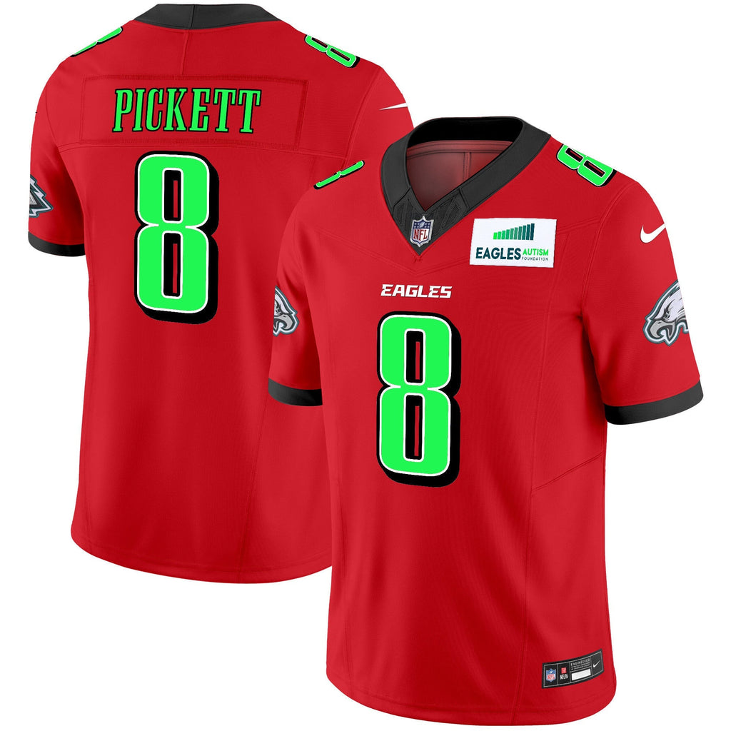 Men's Eagles Autism Foundation Patch Vapor Limited Jersey - All Stitched