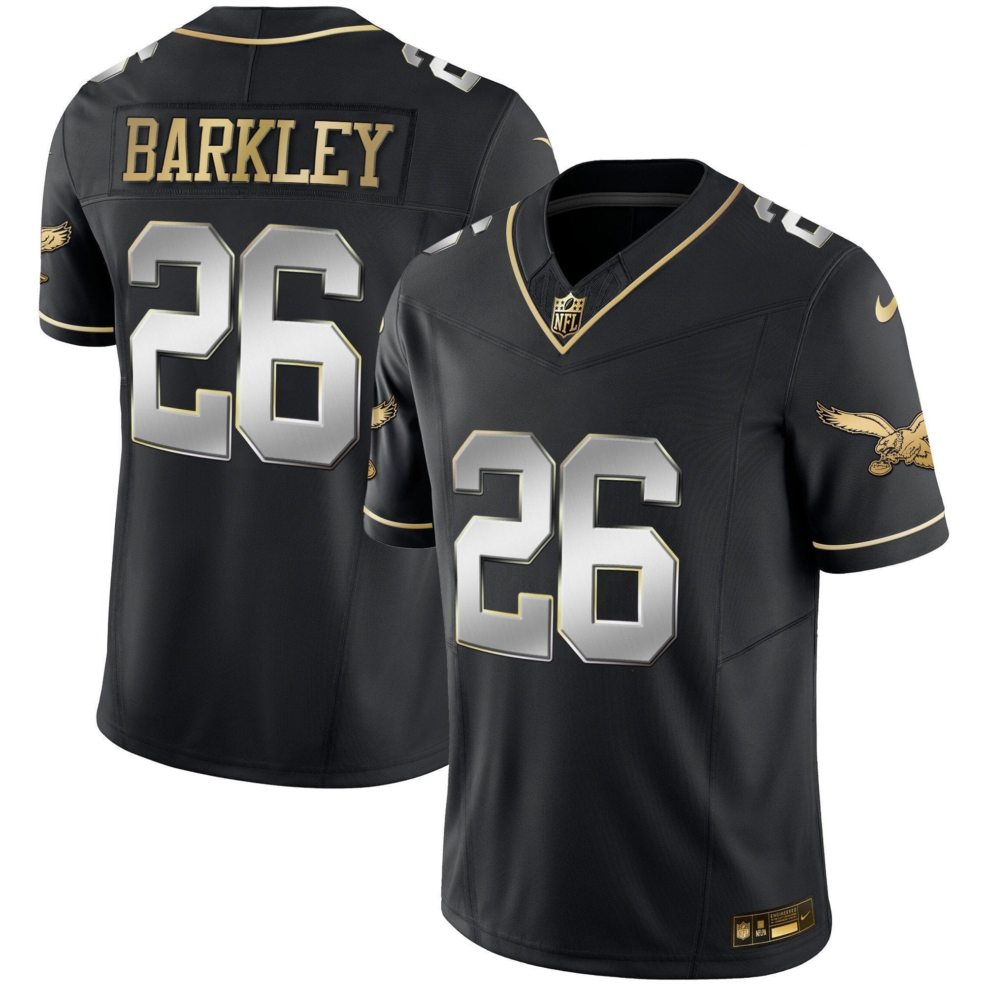 Men's Eagles Throwback Kelly Vapor Limited Jersey - All Stitched