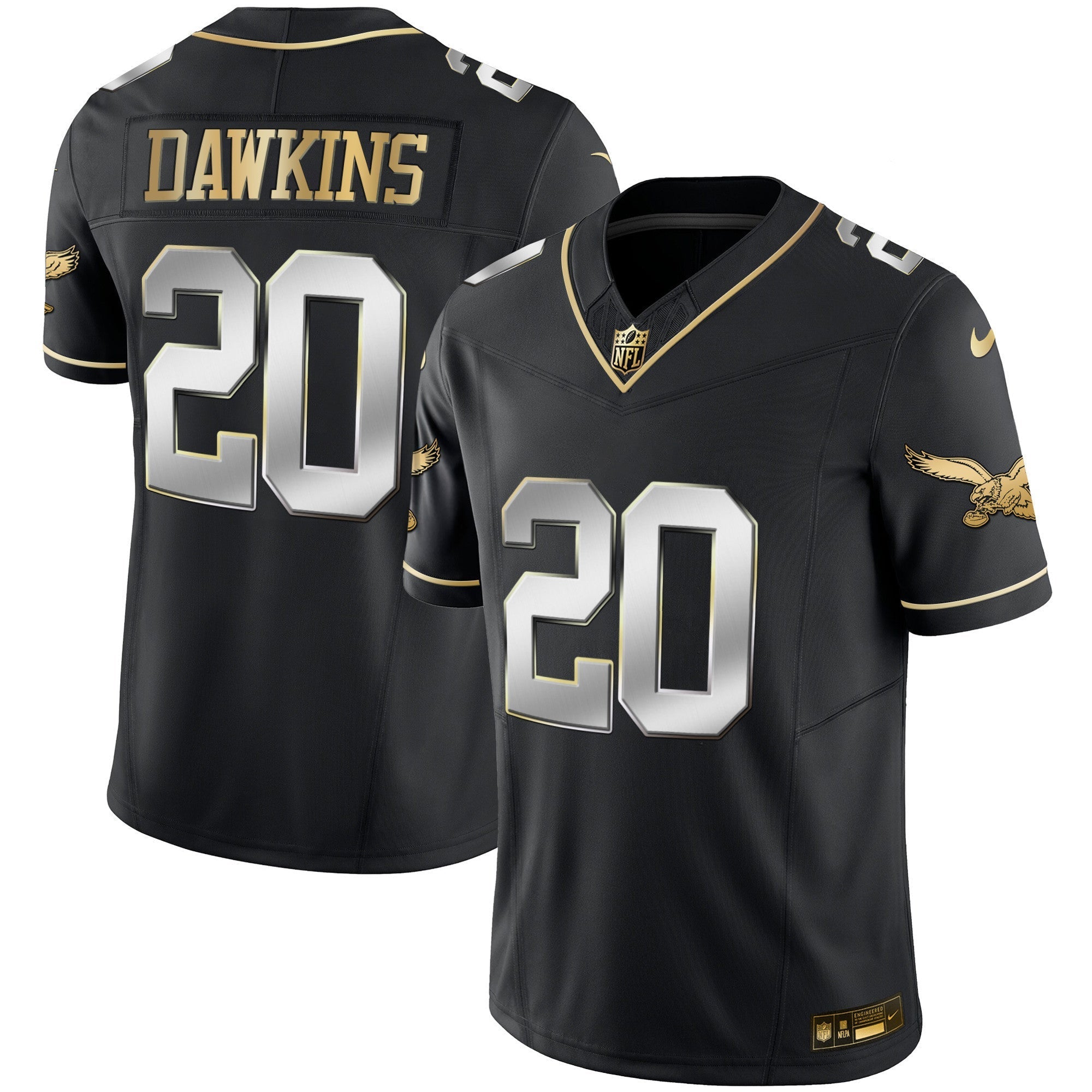 Men's Eagles Throwback Kelly Vapor Limited Jersey - All Stitched