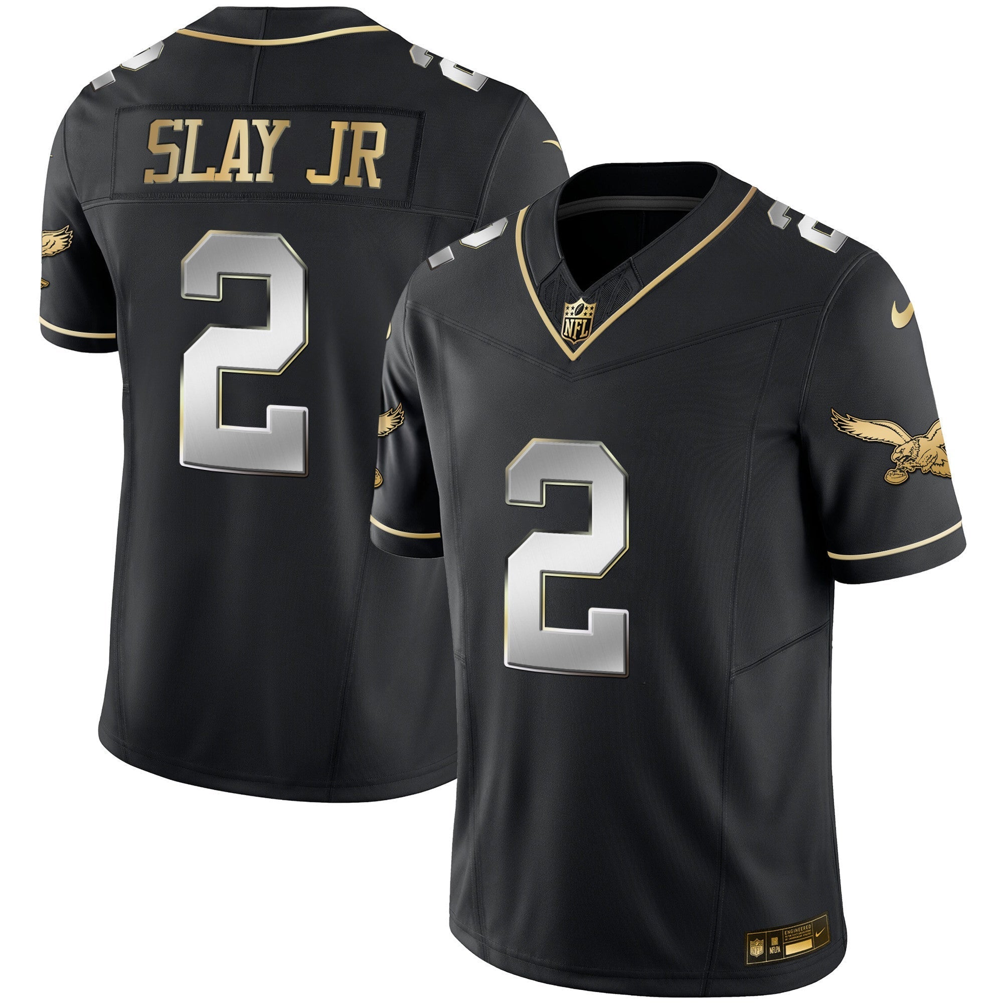 Men's Eagles Throwback Kelly Vapor Limited Jersey - All Stitched