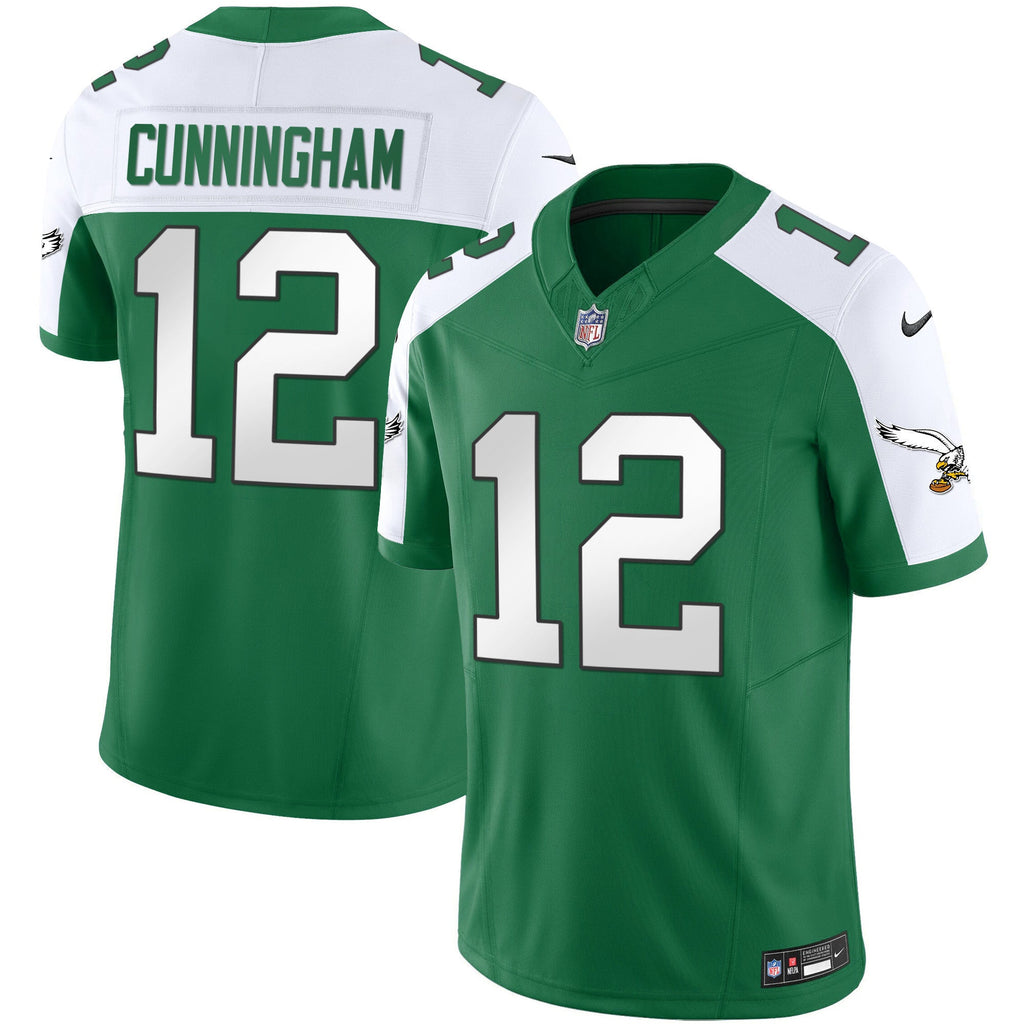 Men's Eagles Throwback Kelly Vapor Limited Jersey - All Stitched