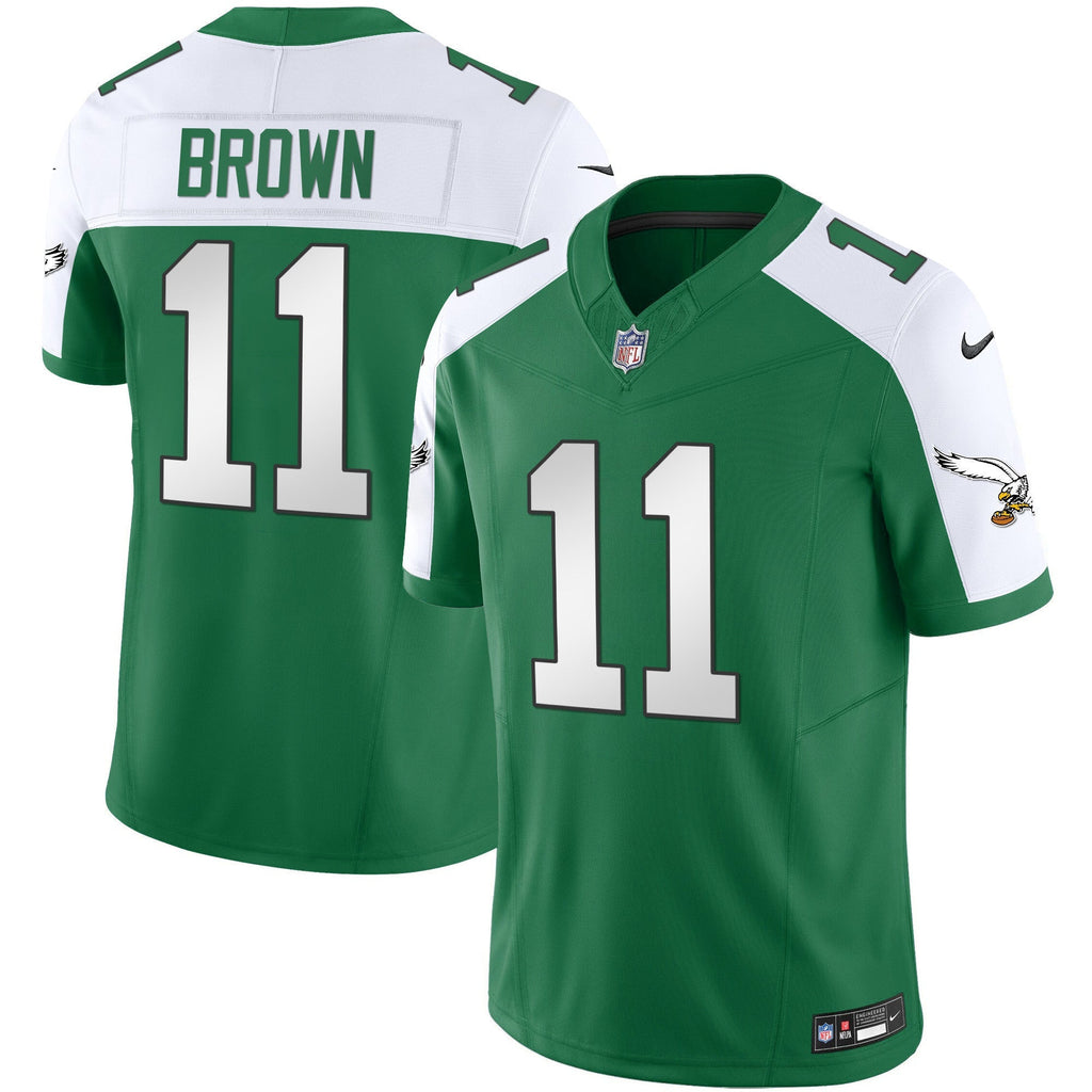 Men's Eagles Throwback Kelly Vapor Limited Jersey - All Stitched