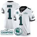 Men's Philadelphia Eagles 2024 NFC East Division Champions Jersey N2 - All Stitched