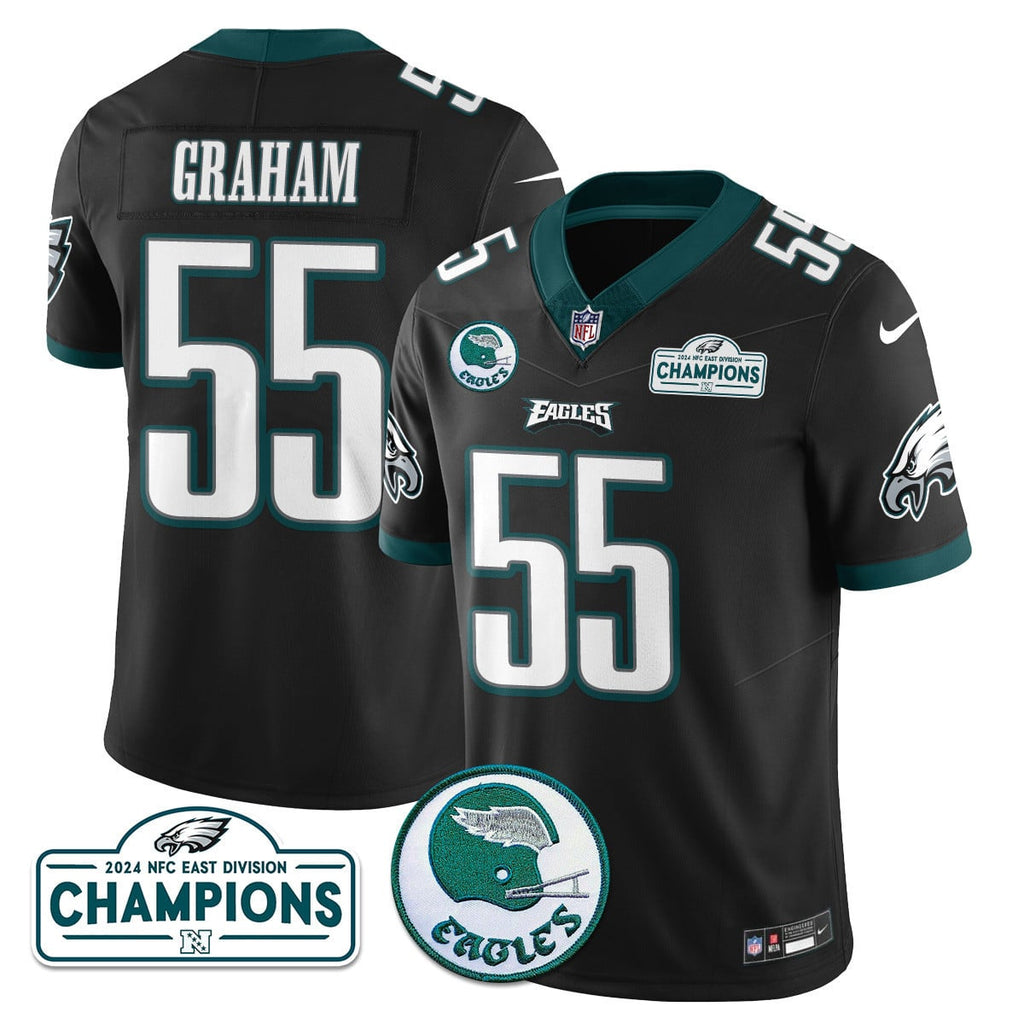 Men's Philadelphia Eagles 2024 NFC East Division Champions Jersey N2 - All Stitched