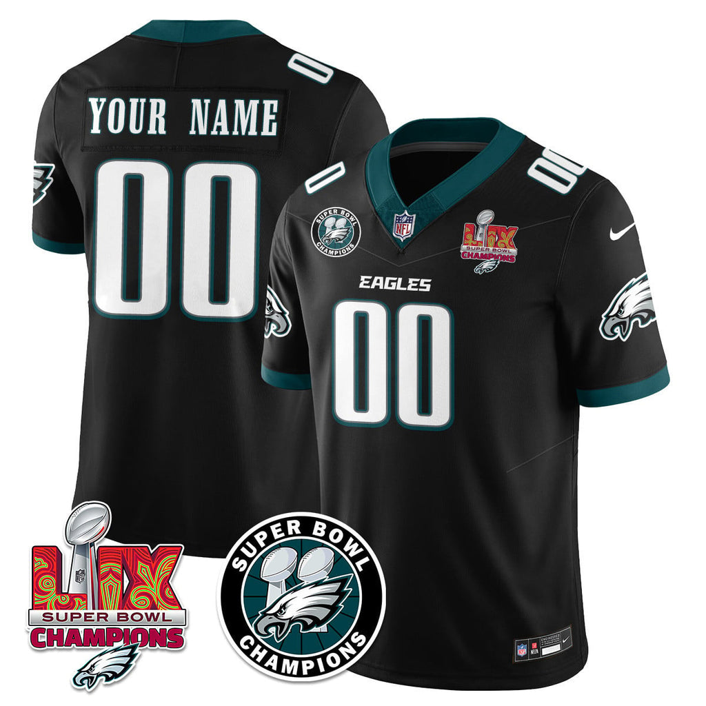 Men's Philadelphia Eagles Super Bowl LIX Champions Jersey - All Stitched