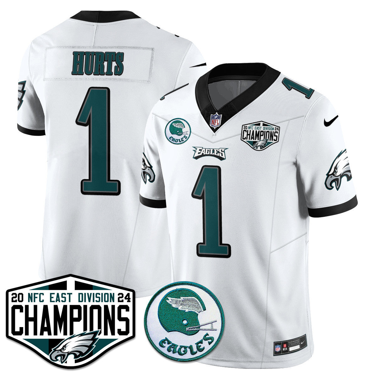 Men's Philadelphia Eagles 2024 NFC East Division Champions Jersey - All Stitched
