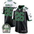 Men's Eagles Jerome Brown Patch Kelly Green Alternate Game Jersey - All Stitched