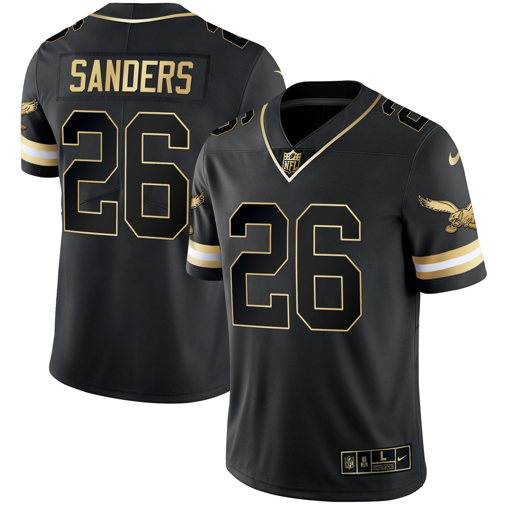 Men's Eagles Gold & Kelly Vapor Throwback Jersey - All Stitched