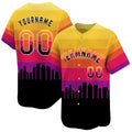 CUSTOM 3D HOUSTON TEXAS CITY NIGHT PATTERN BASEBALL JERSEY - PRINTED